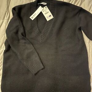 Black long oversized sweater never worn from Zara medium